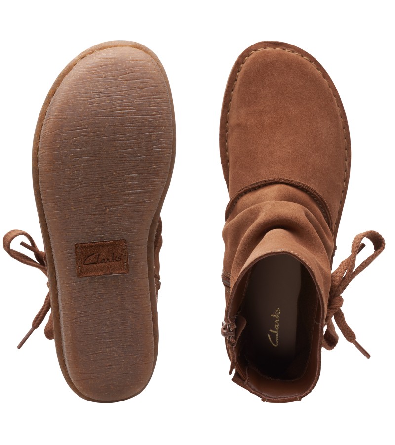 Clarks - Funny Oak Dark Tan Suede